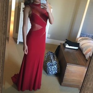 Red gown